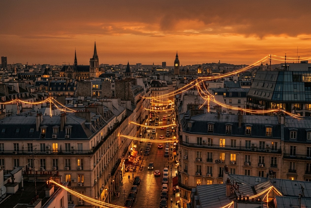 A hot European evening