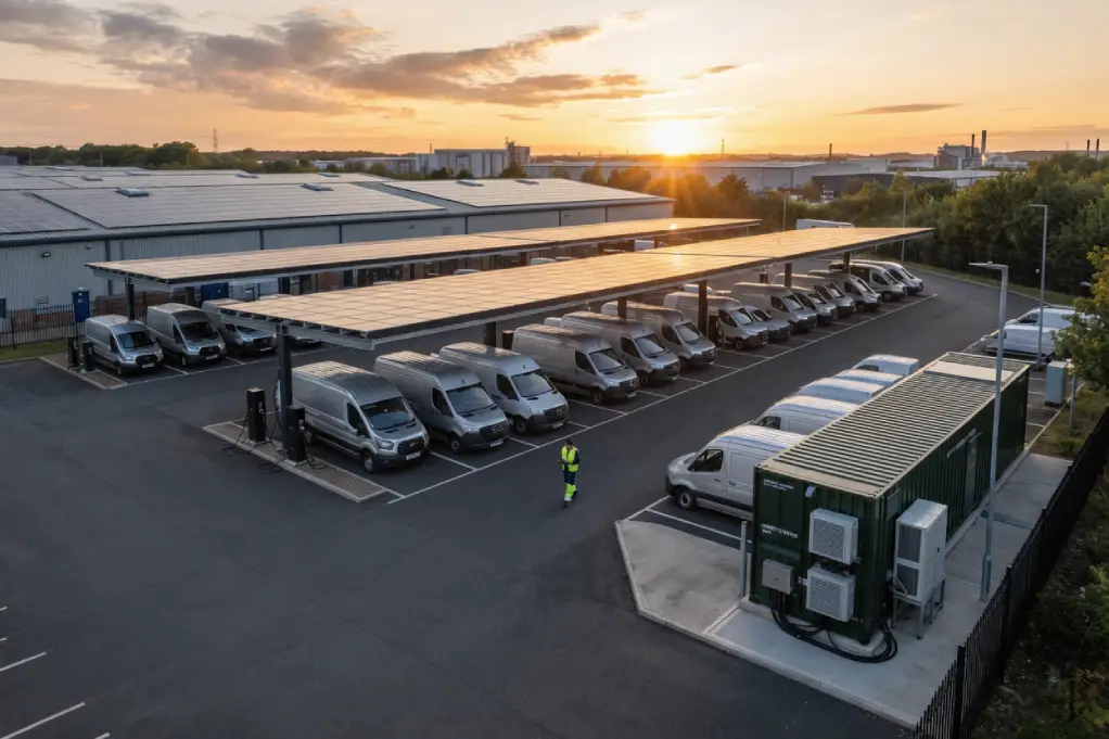 Large Commercial EV Fleet Charging Depot Large Commercial EV Fleet Charging Depot